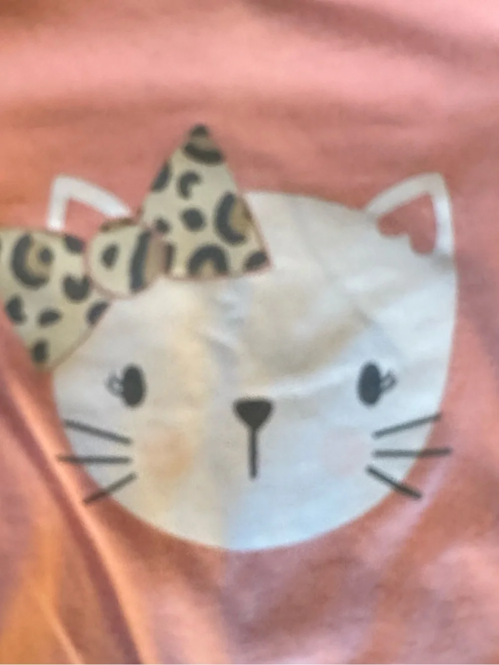 Girls' Pink Kitty Graphic Short-Sleeve Tee